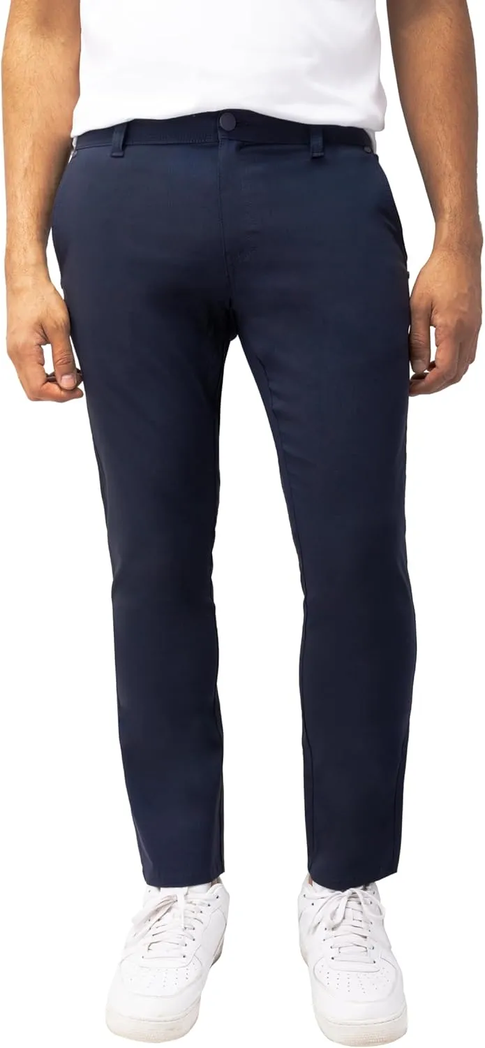 X RAY Stretch Slim Fit Golf Pants Men with Pockets - Tapered Lightweight Mens Golf Pants (Available in 30-38),