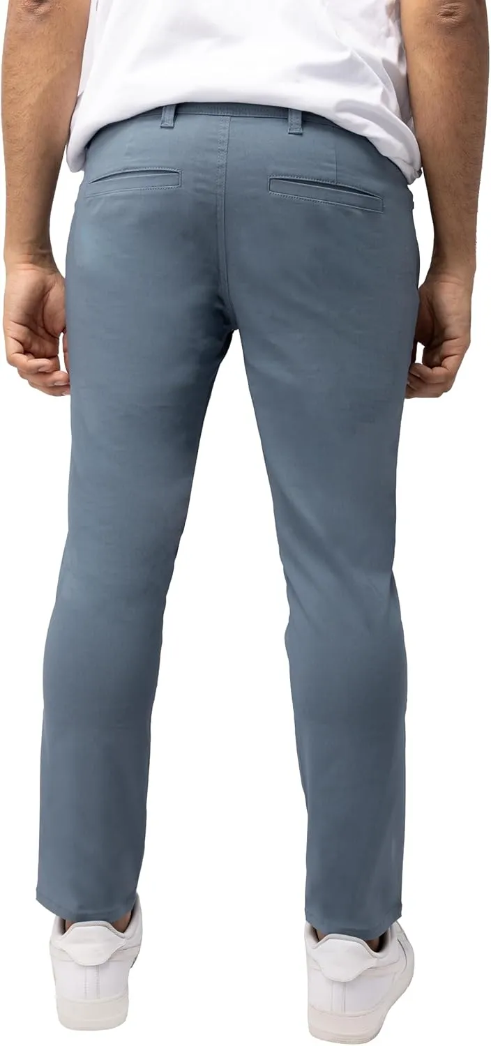 X RAY Stretch Slim Fit Golf Pants Men with Pockets - Tapered Lightweight Mens Golf Pants (Available in 30-38),