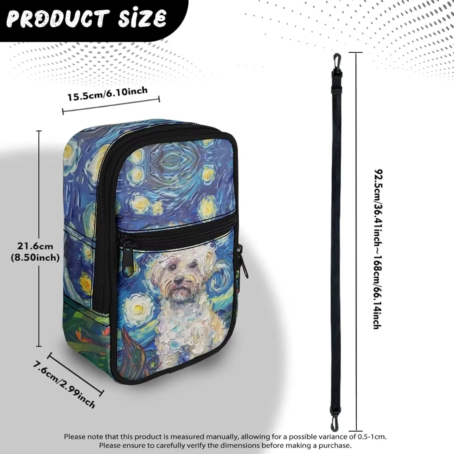 Xpyiqun Sling Bag for Women Crossbody Purse Small Travel Anti Theft Messenger Bag Zipper Cellphone Purses