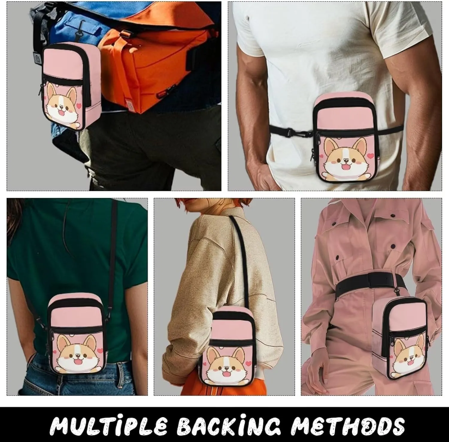 Xpyiqun Small Sling Bag for Women Crossbody Bags Zipper Cross Body Purses Casual Sport Messenger Bag