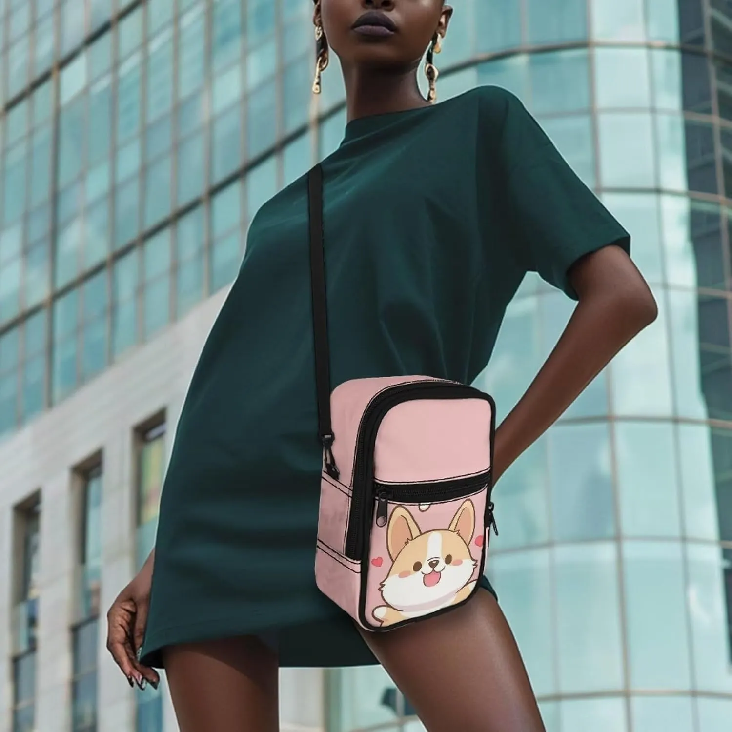 Xpyiqun Small Sling Bag for Women Crossbody Bags Zipper Cross Body Purses Casual Sport Messenger Bag