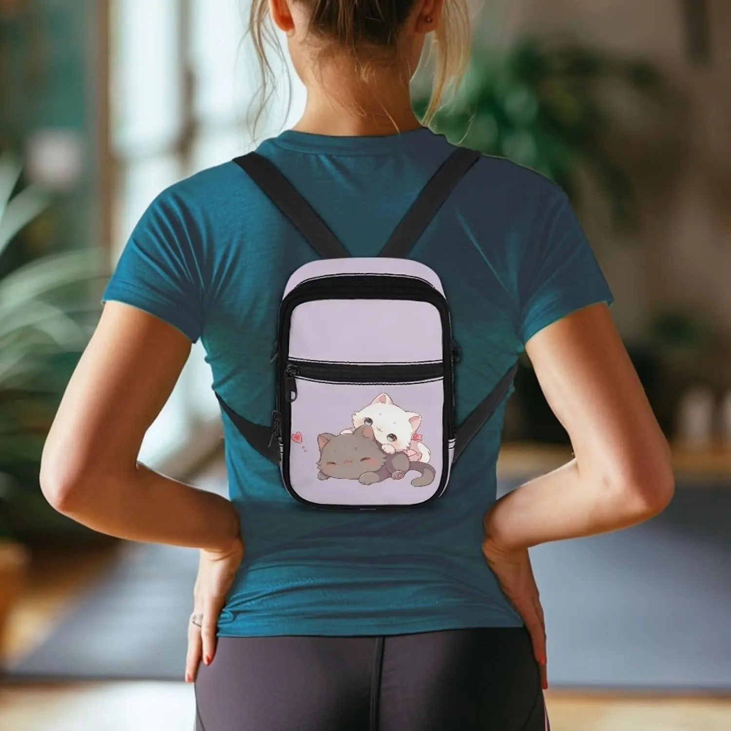 Xpyiqun Small Sling Bag for Women Crossbody Bags Zipper Cross Body Purses Casual Sport Messenger Bag