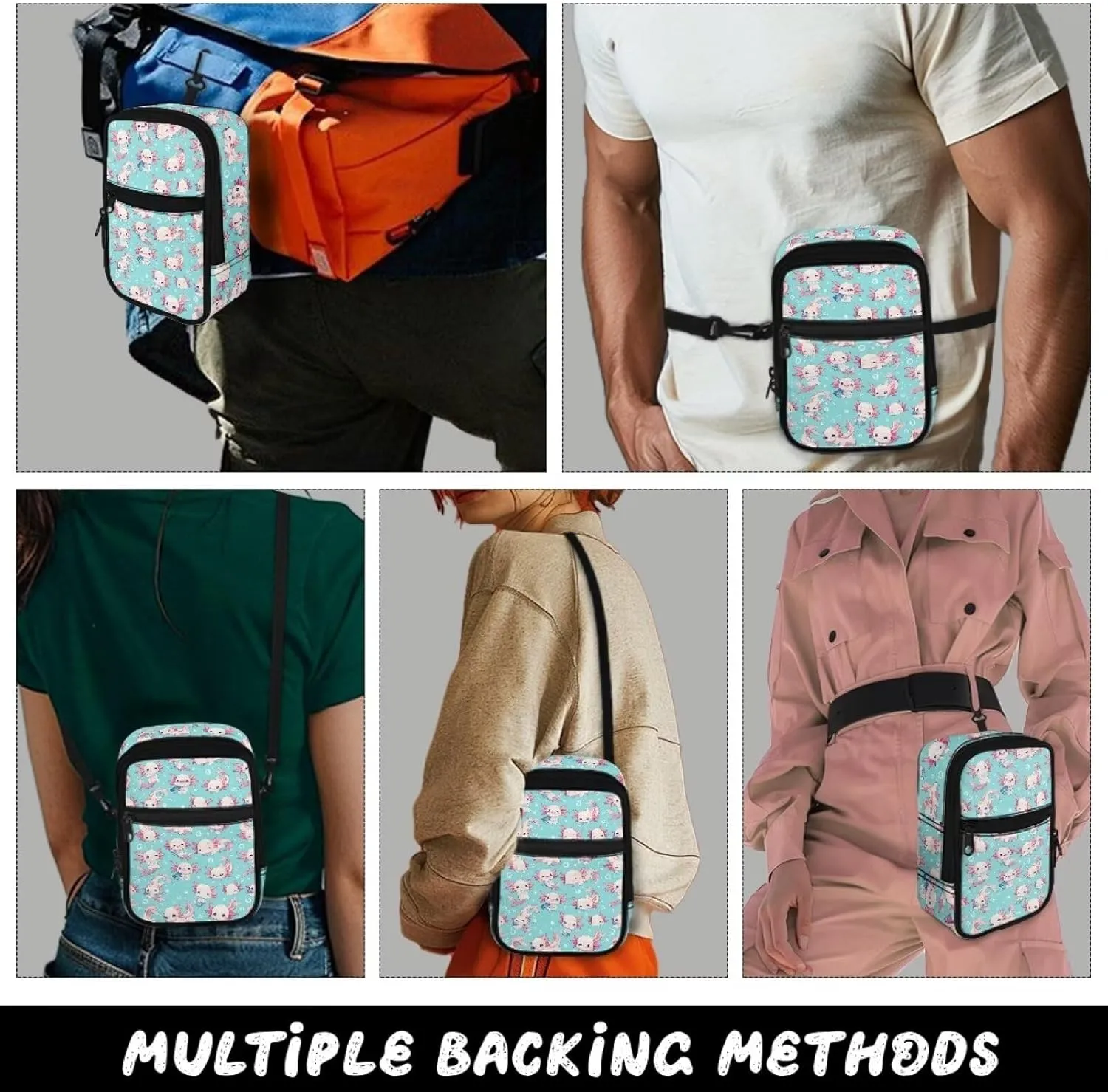 Xpyiqun Small Sling Bag for Women Crossbody Bags Zipper Cross Body Purses Casual Sport Messenger Bag
