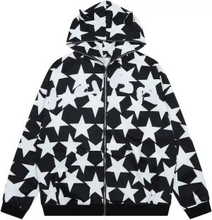 Y2k Hoodie Men Women Graphic Grunge Aesthetic Hoodies Vintage Hooded Oversized Pullover Sweatshirt Jacket Hip Hop