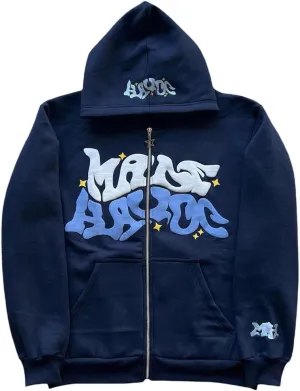 Y2K Hoodie Women Men Zip Up Grunge Aesthetic Hoodies Casual Vintage Oversized Pullover Sweatshirt Harajuku Jacket