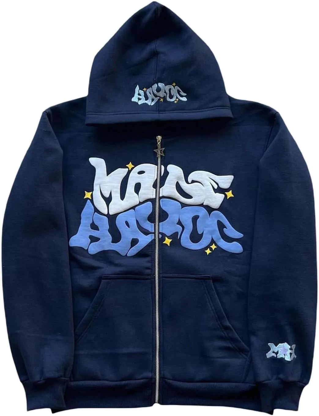 Y2K Hoodie Women Men Zip Up Grunge Aesthetic Hoodies Casual Vintage Oversized Pullover Sweatshirt Harajuku Jacket