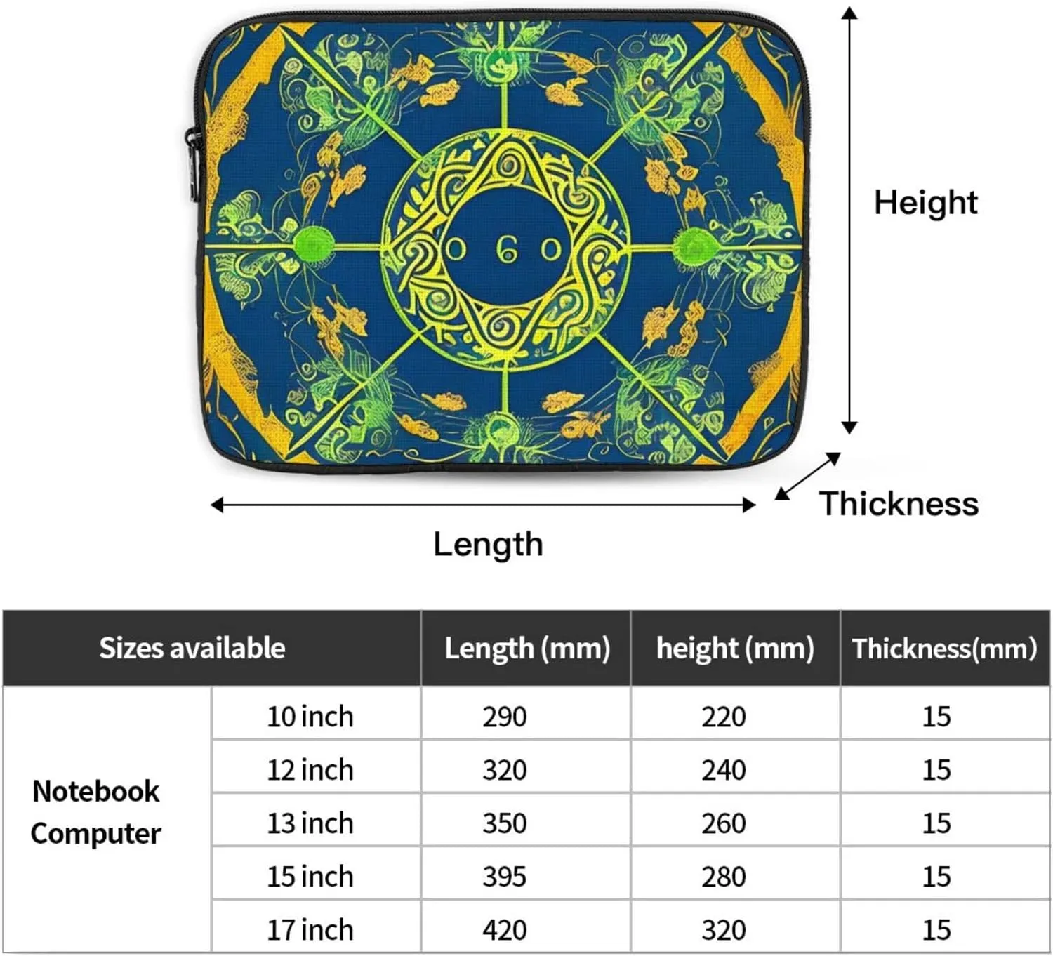 Yin Yang Totem Shockproof And Waterproof Computer Bag, Suitable For Business Trips Office